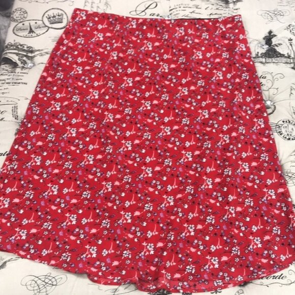 Sanctuary Satin Patterned Bias Midi Skirt - Picture 3 of 7